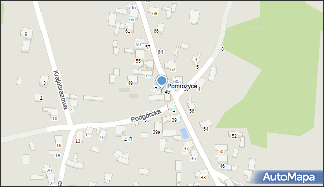 Zawiercie, Pomrożycka, 47a, mapa Zawiercie