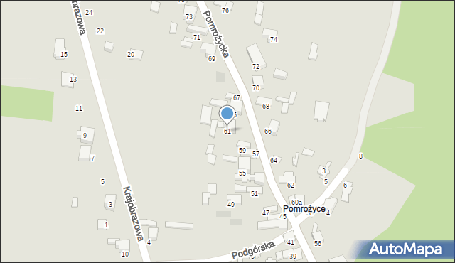 Zawiercie, Pomrożycka, 61, mapa Zawiercie