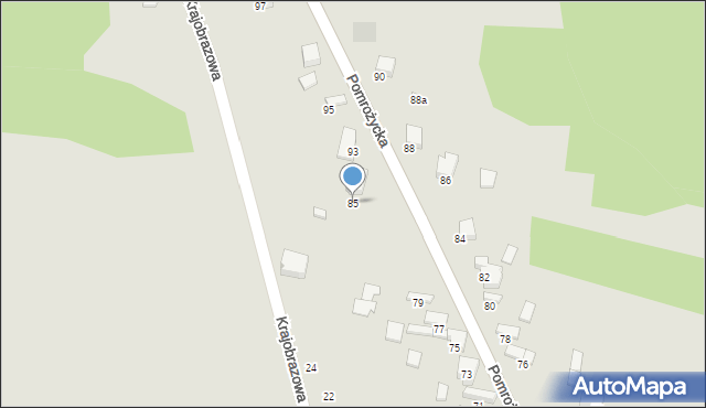 Zawiercie, Pomrożycka, 85, mapa Zawiercie