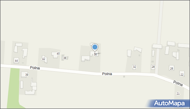 Zbuczyn, Polna, 36, mapa Zbuczyn