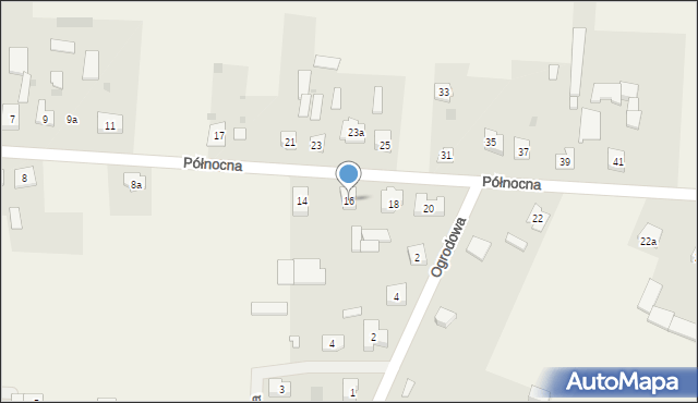 Zbuczyn, Północna, 16, mapa Zbuczyn