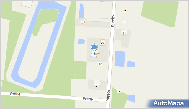 Zbuczyn, Poręby, 10b, mapa Zbuczyn