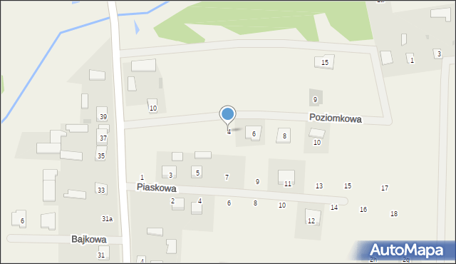 Zbuczyn, Poziomkowa, 4, mapa Zbuczyn