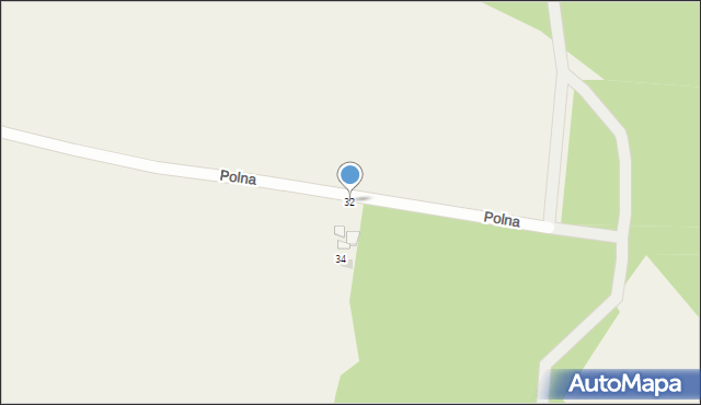 Zbychowo, Polna, 32, mapa Zbychowo