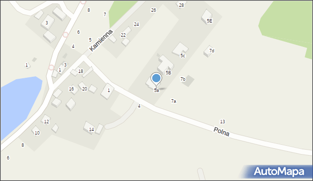 Zbychowo, Polna, 5a, mapa Zbychowo