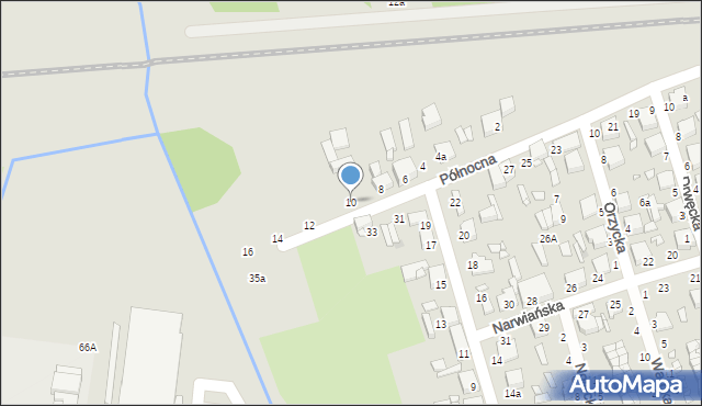 Zduńska Wola, Północna, 10, mapa Zduńska Wola