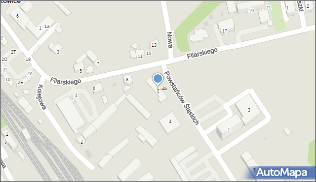 Zdzieszowice, Powstańców Śląskich, 2, mapa Zdzieszowice