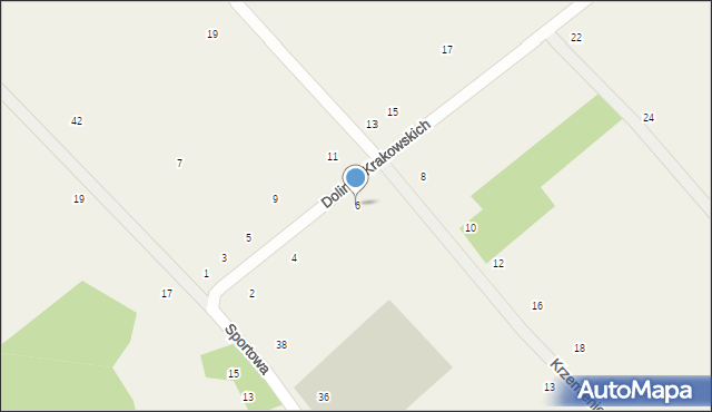 Zelków, Polna, 6, mapa Zelków