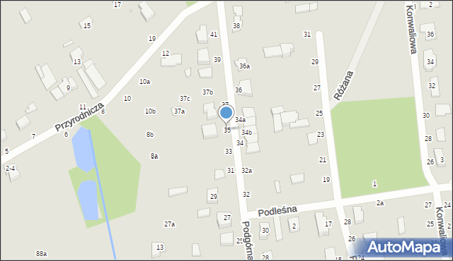 Zgierz, Podgórna, 35, mapa Zgierz