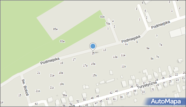 Zgierz, Podmiejska, 15, mapa Zgierz