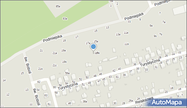 Zgierz, Podmiejska, 17b, mapa Zgierz