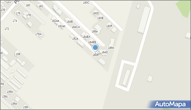 Zgorzała, Postępu, 182b, mapa Zgorzała