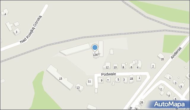 Zgorzelec, Podwale, 12A, mapa Zgorzelec