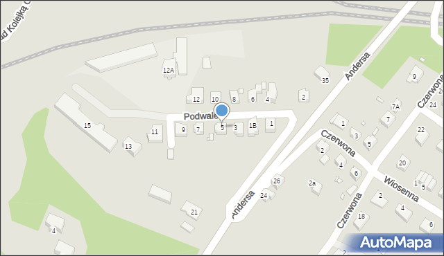 Zgorzelec, Podwale, 5, mapa Zgorzelec