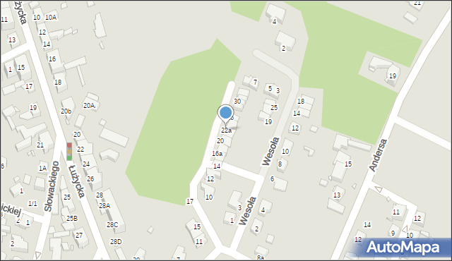 Zgorzelec, Pogodna, 22a, mapa Zgorzelec