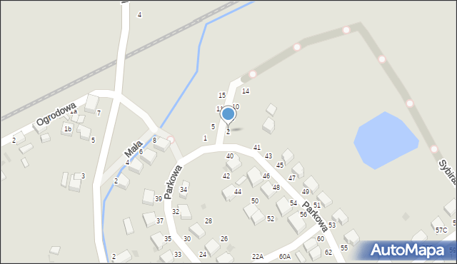 Złocieniec, Północna, 2, mapa Złocieniec