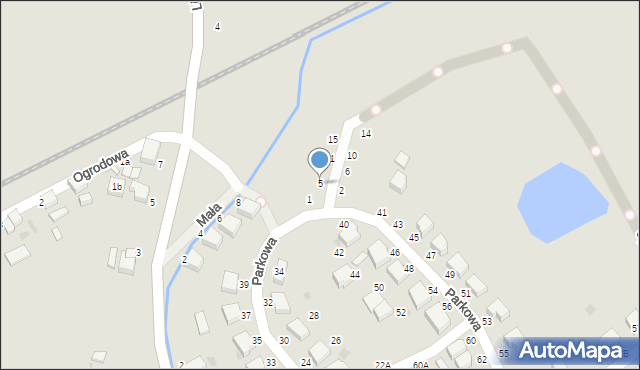 Złocieniec, Północna, 5, mapa Złocieniec