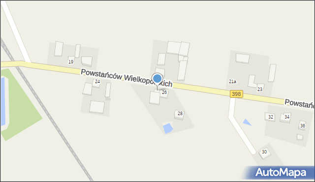 Złotniki Kujawskie, Powstańców Wielkopolskich, 26A, mapa Złotniki Kujawskie