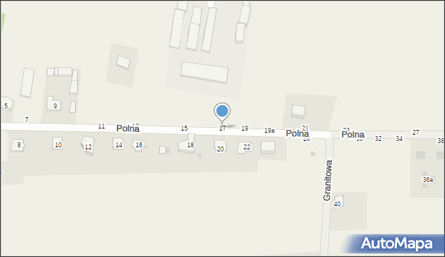 Zrębice, Polna, 17, mapa Zrębice