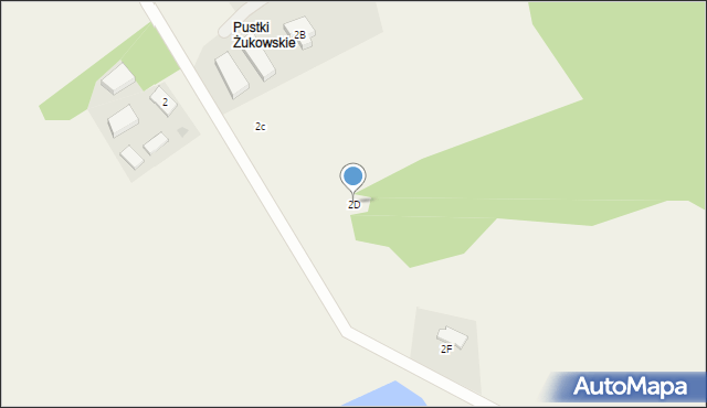 Żukowo, Pod Elżbietowo, 2D, mapa Żukowo