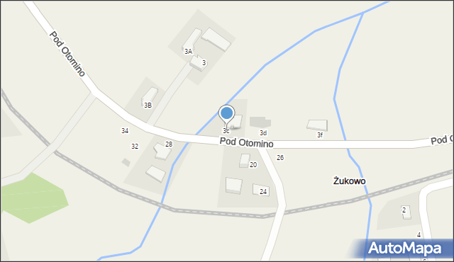 Żukowo, Pod Otomino, 3c, mapa Żukowo