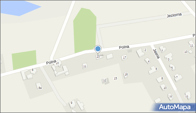 Zwierzyn, Polna, 13, mapa Zwierzyn