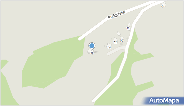 Żywiec, Podgórska, 56, mapa Żywiec