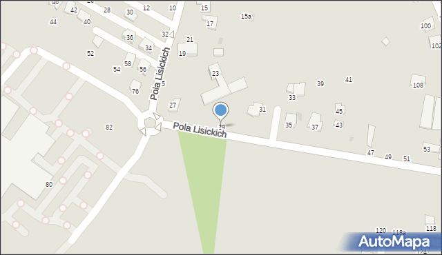 Żywiec, Pola Lisickich, 29, mapa Żywiec