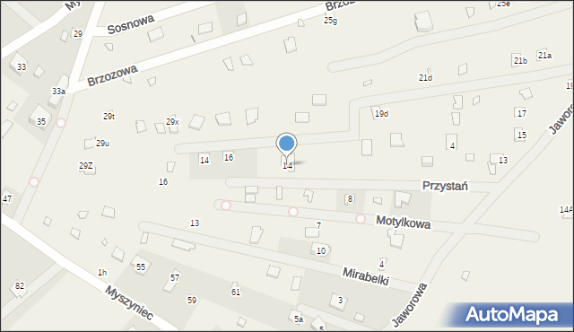 Arciechów, Przystań, 14, mapa Arciechów