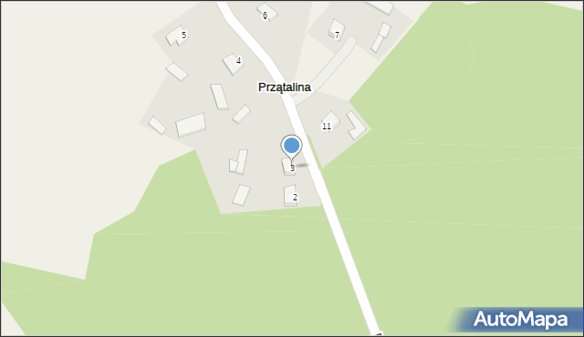 Bagienice, Przątalina, 3, mapa Bagienice