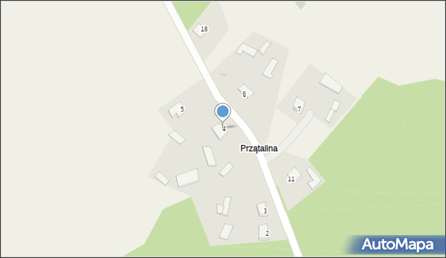 Bagienice, Przątalina, 4, mapa Bagienice