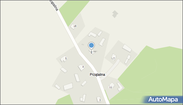 Bagienice, Przątalina, 6, mapa Bagienice