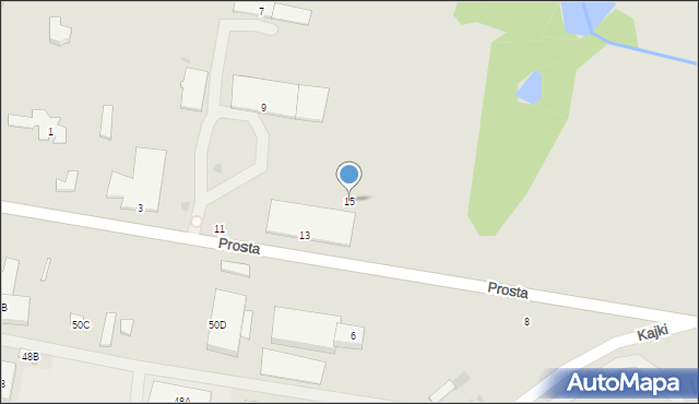 Barczewo, Prosta, 15, mapa Barczewo