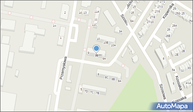 Barlinek, Przemysłowa, 9B, mapa Barlinek