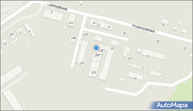 Bartoszyce, Przemysłowa, 10F, mapa Bartoszyce