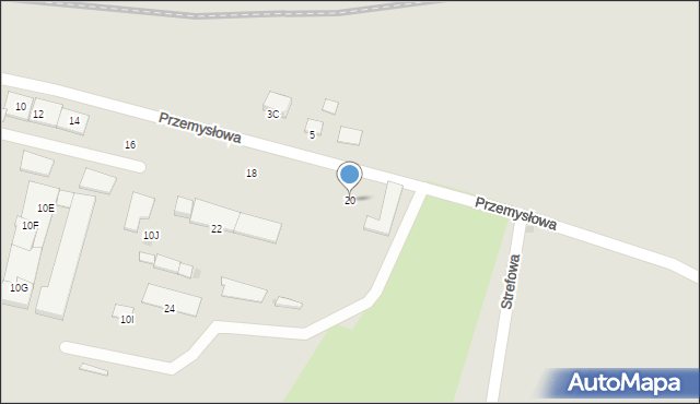 Bartoszyce, Przemysłowa, 20, mapa Bartoszyce