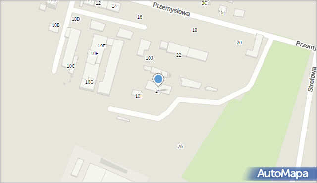 Bartoszyce, Przemysłowa, 24, mapa Bartoszyce