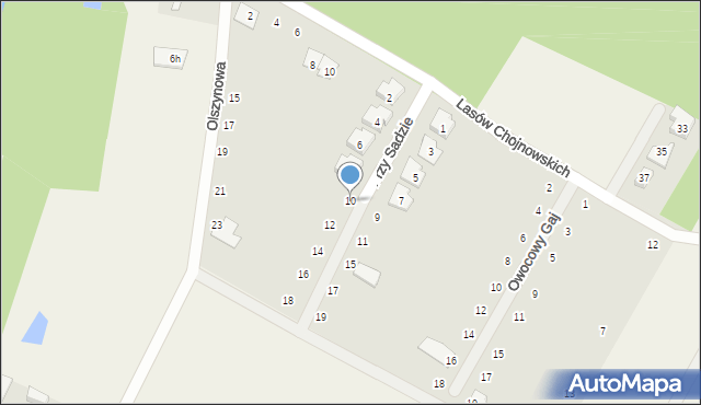 Baszkówka, Przy Sadzie, 10, mapa Baszkówka