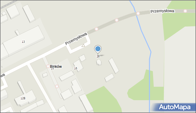 Bełchatów, Przemysłowa, 18, mapa Bełchatów