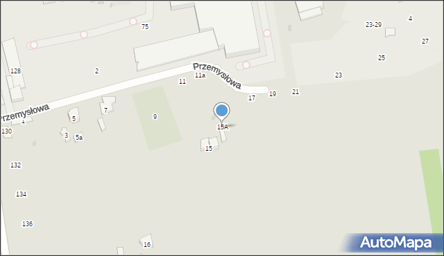 Biała Podlaska, Przemysłowa, 15A, mapa Białej Podlaskiej