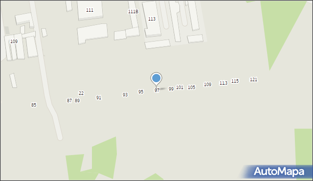 Biała Podlaska, Przemysłowa, 97, mapa Białej Podlaskiej