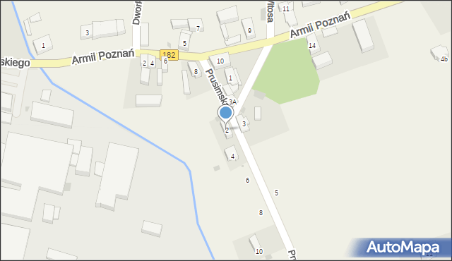 Bielsko, Prusimska, 2, mapa Bielsko