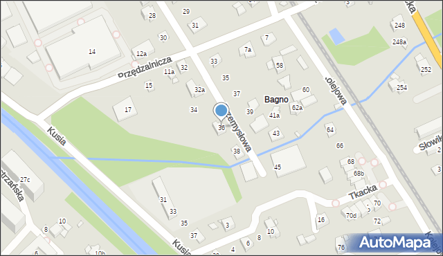 Bielsko-Biała, Przemysłowa, 36, mapa Bielsko-Białej