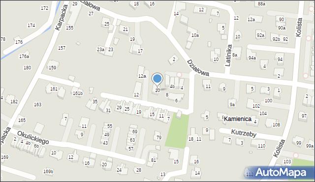 Bielsko-Biała, Przeździeckiego Wacława, gen., 10, mapa Bielsko-Białej