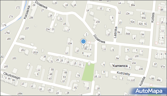 Bielsko-Biała, Przeździeckiego Wacława, gen., 4c, mapa Bielsko-Białej