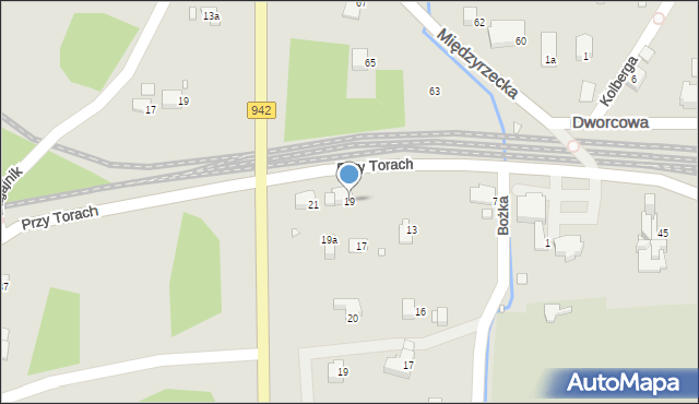 Bielsko-Biała, Przy Torach, 19, mapa Bielsko-Białej