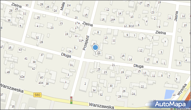 Blizne Łaszczyńskiego, Przejazd, 6a, mapa Blizne Łaszczyńskiego
