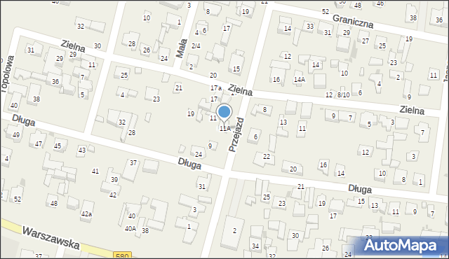 Blizne Łaszczyńskiego, Przejazd, 9/11, mapa Blizne Łaszczyńskiego