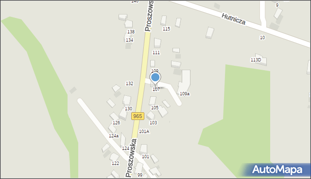 Bochnia, Proszowska, 107, mapa Bochni