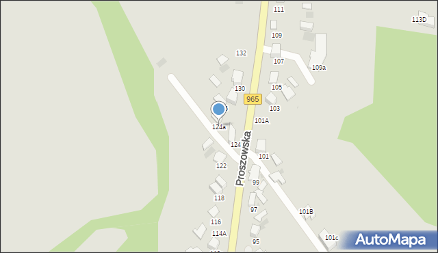 Bochnia, Proszowska, 124a, mapa Bochni